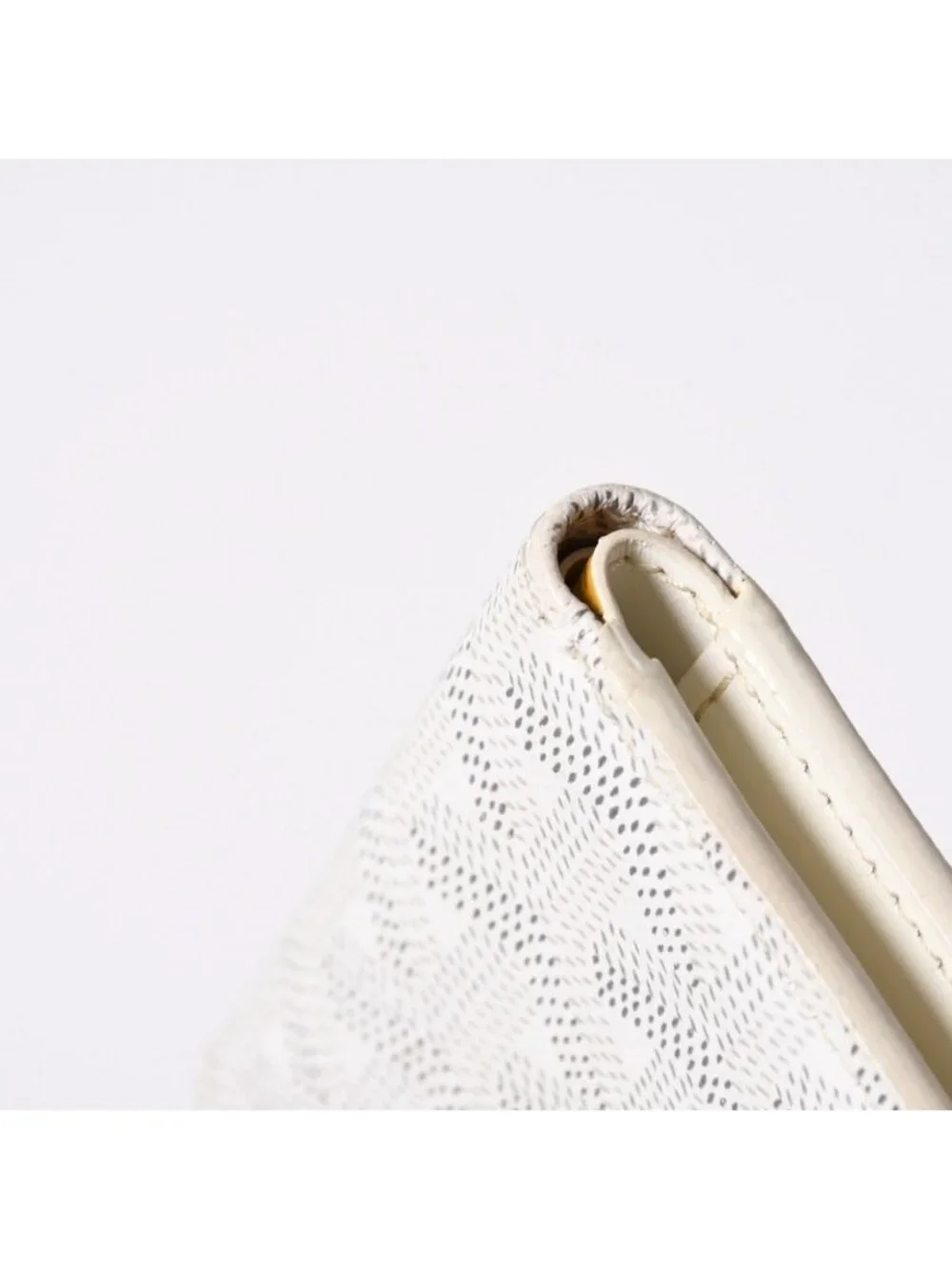 Goyard Victoire Wallet Bifold Leather White